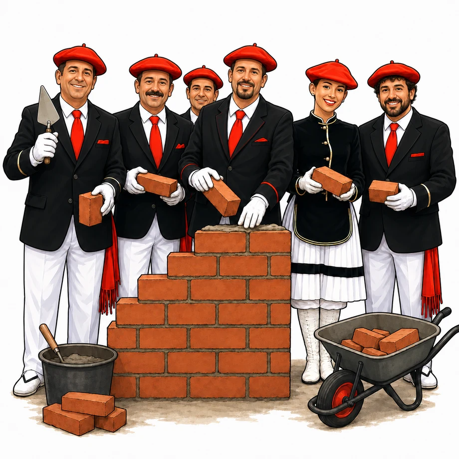 Ilustración de personas construyendo la página web